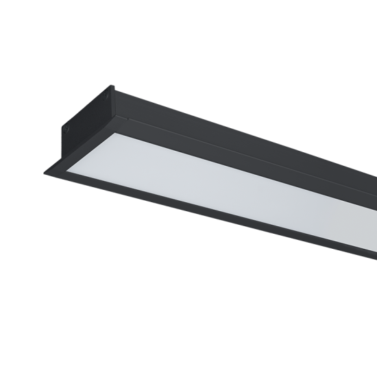 LED PROFILE RECESSED S77 48W 4000K 1200mm BLACK