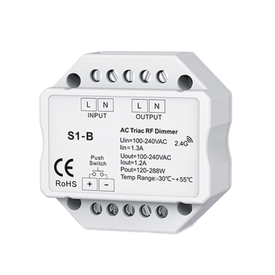 SMART WIFI 1-CHANNEL TRIAC DIMMER FOR CONSOLE BOX