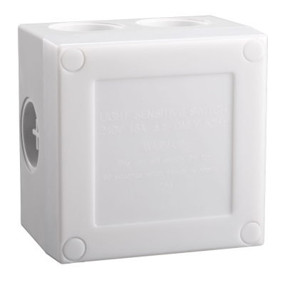ST321 LIGHT SENSOR WITH TIMER 16A IP66 WHITE ST321 LIGHT SENSOR WITH TIMER 16A IP66 WHITE