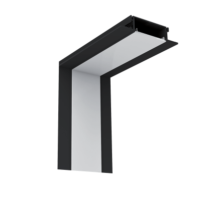 INSIDE CORNER FOR LED PROFILES RECESSED S48 BLACK INSIDE CORNER FOR LED PROFILES RECESSED S48 BLACK