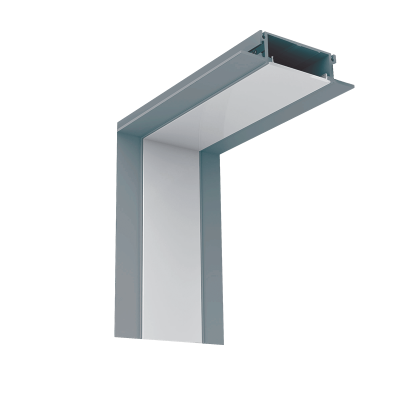 INSIDE CORNER FOR LED PROFILES RECESSED S48 GREY INSIDE CORNER FOR LED PROFILES RECESSED S48 GREY