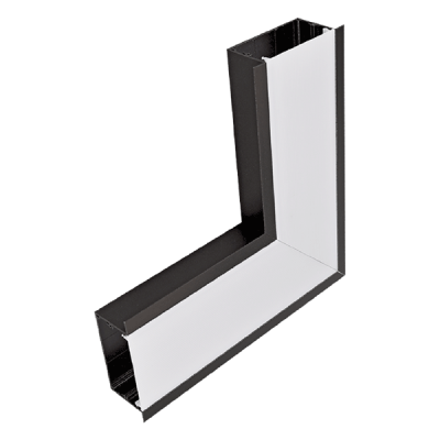 L-CORNER FOR LED PROFILES RECESSED S48 BLACK L-CORNER FOR LED PROFILES RECESSED S48 BLACK