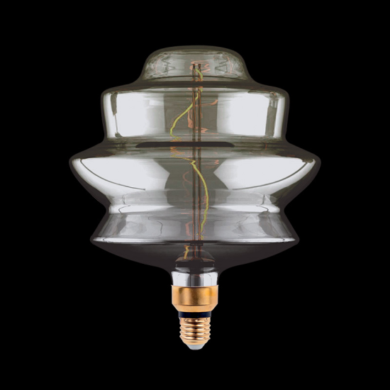 DIMMABLE LED VINTAGE LAMP 8W E27 2000K D180 SMOKY 99LED102S