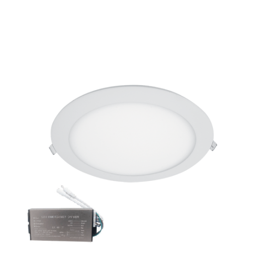 LED PANEL ROUND 5W 6500K D90 IP44+ EM