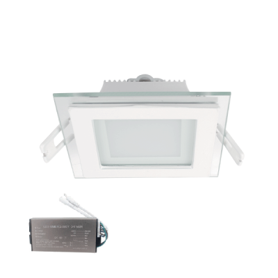 LED PANEL SQUARE GLASS 18W 4000-4300K 200X200+EM LED PANEL SQUARE GLASS 18W 4000-4300K 200X200+EM