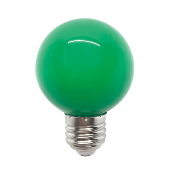 LED LAMP GLOBE G45 3W E27 230V GREEN