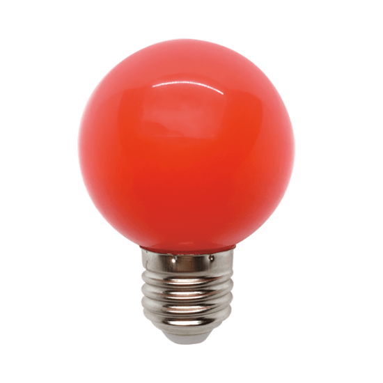 LED LAMP GLOBE G45 3W E27 230V RED