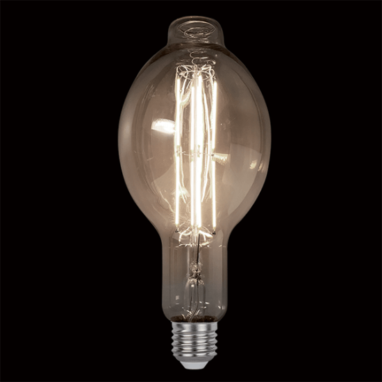 DIMMABLE LED VINTAGE LAMP 8W E27 2800-3200K D120 SMOKY