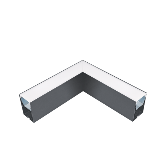 L-CORNER FOR LED PROFILES SURFACE S77 GREY