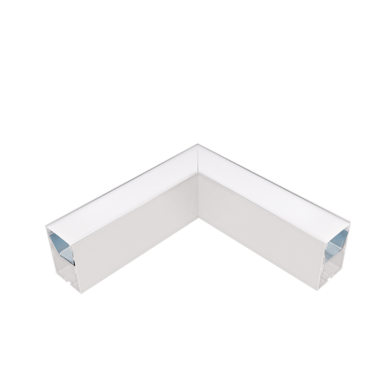 L-CORNER FOR LED PROFILES SURFACE S77 WHITE