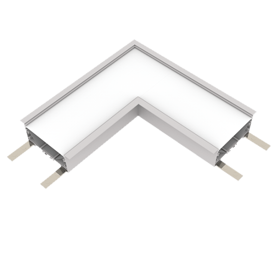 L-CONNECTOR FOR ELMARK PROFILE RECESSED 3000K WH