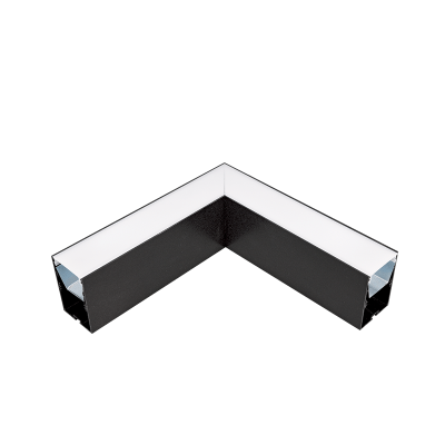 L-CORNER FOR LED PROFILES SURFACE S48 BLACK L-CORNER FOR LED PROFILES SURFACE S48 BLACK