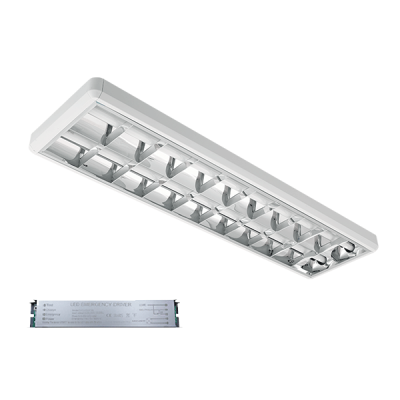 LENA WITH LED TUBES T8 STELLAR 2X18W 4000K SURFACE + EMERGENCY LENA WITH LED TUBES T8 STELLAR 2X18W 4000K SURFACE + EMERGENCY