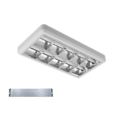 LENA WITH LED TUBES T8 STELLAR 2X9W 6400K SURFACE + EMERGENCY LENA WITH LED TUBES T8 STELLAR 2X9W 6400K SURFACE + EMERGENCY