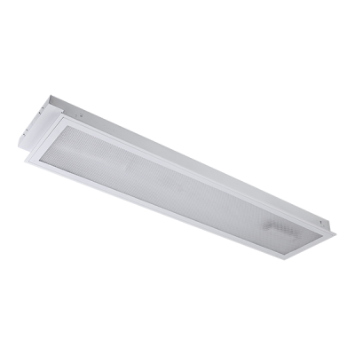 PRISMATIC WITH LED TUBES T8 STELLAR 2X18W 6400K RECCESSED