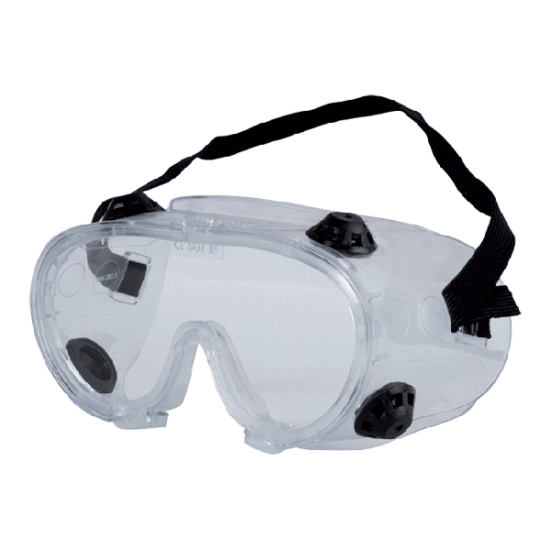 GOGGLES WITH FLAT VISOR WHITE