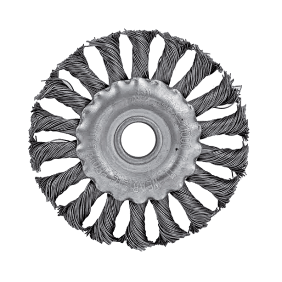 TWIST KNOT WIRE WHEEL BRUSH ANGLE GRIN D100mm