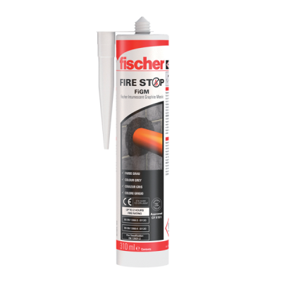 FISCHER FIGM 310 INTUMESCENT GRAPHITE MASTIC 310ml