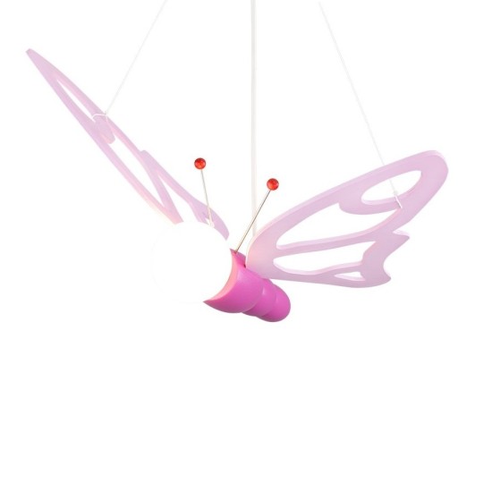 Κρεμαστό Φωτιστικό Οροφής Ροζ Πεταλούδα Fairytale