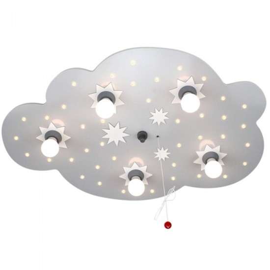 Φωτιστικό Τοίχου-Οροφής Σύννεφο με Αστέρια Star Cloud Πεντάφωτο