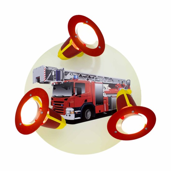 Φωτιστικό Τοίχου-Οροφής Πυροσβεστικό Fire Department
