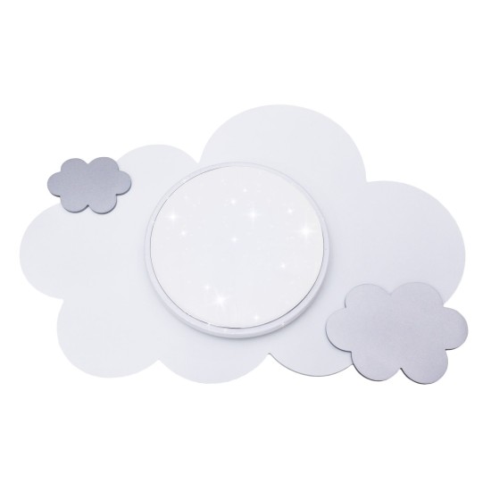 Φωτιστικό Τοίχου-Οροφής LED Σύννεφο Ασημί Cloud Starlight
