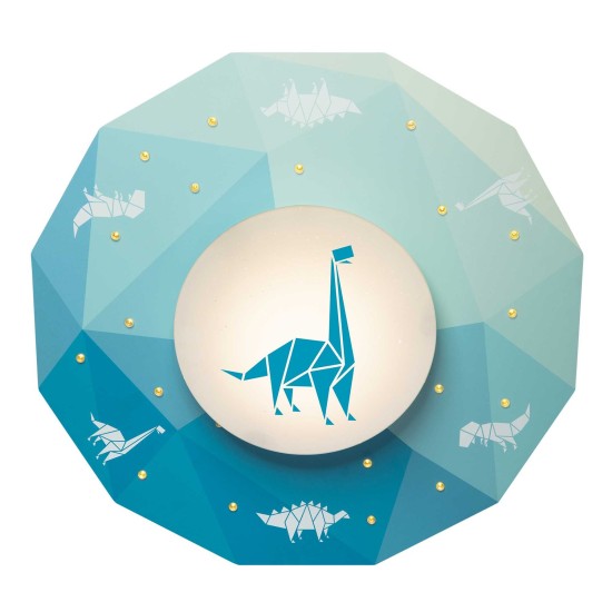Φωτιστικό Οροφής LED Δεινόσαυροι Μπλε Trio Dinos