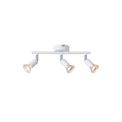 ΣΠΟΤ ΚΙΝΗΤΟ 3ΦΩΤΟ ΜΕΤΑΛΛΙΚΟ Max 7W ΛΕΥΚΟ 3XGU10 300X80X125mm ARTE ILLUMINA VORRAS