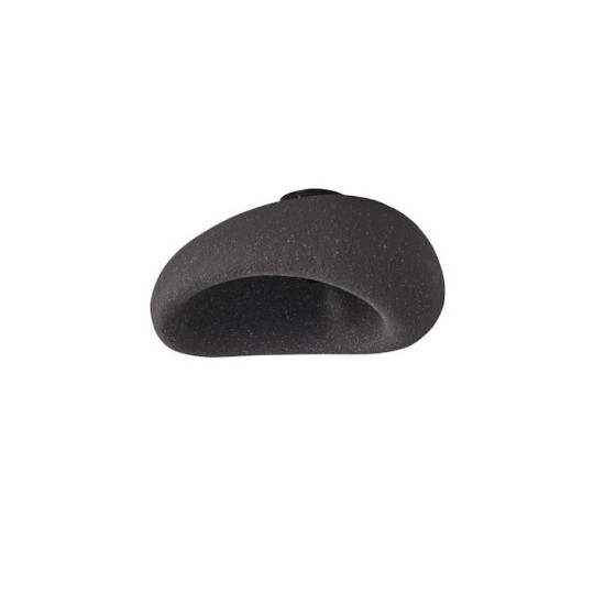 ΠΛΑΦΟΝΙΕΡΑ ΠΟΛΥΣΤΕΡΙΝΗ 1XE27 MAX 15W Φ50cm ΜΑΥΡΗ ARTE ILLUMINA TERAL