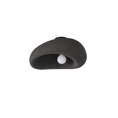 ΠΛΑΦΟΝΙΕΡΑ ΠΟΛΥΣΤΕΡΙΝΗ 1XE27 MAX 15W Φ50cm ΜΑΥΡΗ ARTE ILLUMINA TERAL