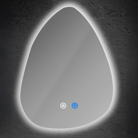 ΚΑΘΡΕΠΤΗΣ ΟΒΑΛ TOUCH LED DIMMABLE ANTIFOG 13W 1280Lm 3CCT 500X700mm ARTE ILLUMINA TEARA