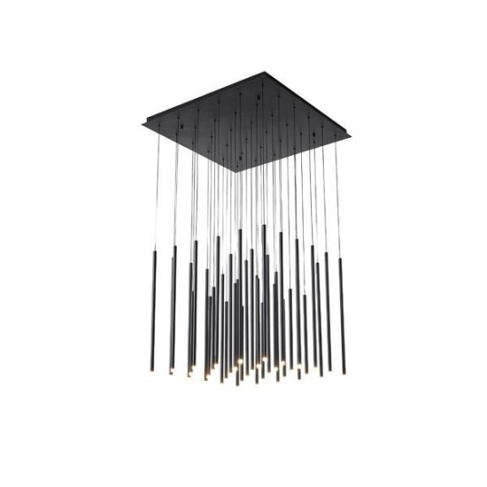 ΦΩΤΙΣΤΙΚΟ ΚΡΕΜΑΣΤΟ ΑΛΟΥΜΙΝΙΟ LED 72W 3000K 7200Lm 800X1500mm ΜΑΥΡΟ ARTE ILLUMINA CASCADE