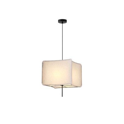 ΦΩΤΙΣΤΙΚΟ ΚΡΕΜΑΣΤΟ ΥΦΑΣΜΑ 1XΕ27 ΜΑΧ 40W 480ΧH900mm ΜΠΕΖ ARTE ILLUMINA TOSCANY