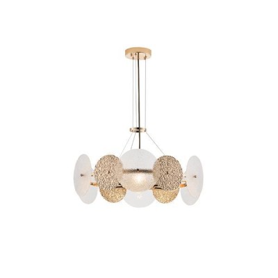 ΦΩΤΙΣΤΙΚΟ KΡΕΜΑΣΤΟ 6XE14 ΜΑΧ 40W Φ560H670mm ΧΡΥΣΟ ARTE ILLUMINA GLOW