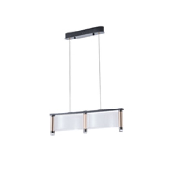 ΦΩΤΙΣΤΙΚΟ ΚΡΕΜΑΣΤΟ ΑΚΡΥΛΙΚΟ LED 24W 3024Lm 3000K 600X270X175mm Γαλλικό Χρυσό ARTE ILLUMINA RAVENA