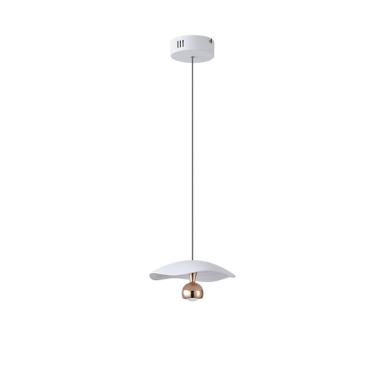 ΦΩΤΙΣΤΙΚΟ ΚΡΕΜΑΣΤΟ ΑΛΟΥΜΙΝΙΟ LED 8W 3000Κ 400Lm Φ230mm ΧΡΥΣΟ ARTE ILLUMINA ENIGMA