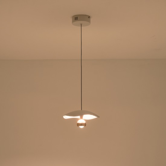 ΦΩΤΙΣΤΙΚΟ ΚΡΕΜΑΣΤΟ ΑΛΟΥΜΙΝΙΟ LED 8W 3000Κ 400Lm Φ230mm ΧΡΥΣΟ ARTE ILLUMINA ENIGMA