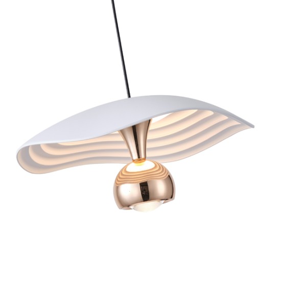 ΦΩΤΙΣΤΙΚΟ ΚΡΕΜΑΣΤΟ ΑΛΟΥΜΙΝΙΟ LED 8W 3000Κ 400Lm Φ230mm ΧΡΥΣΟ ARTE ILLUMINA ENIGMA