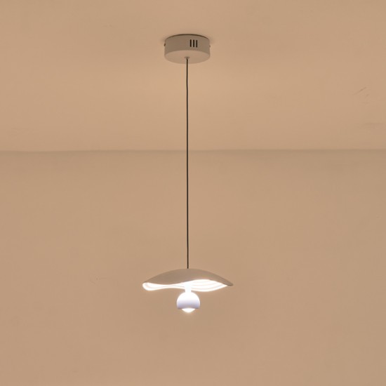 ΦΩΤΙΣΤΙΚΟ ΚΡΕΜΑΣΤΟ ΑΛΟΥΜΙΝΙΟ  LED 8W 3000Κ 400Lm Φ230mm ΜΠΛΕ ARTE ILLUMINA ENIGMA