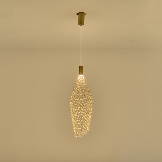 ΦΩΤΙΣΤΙΚΟ ΜΕΤΑΛΛΟ ΜΟΝΟΦΩΤΟ LED 7,6W 3000K 780Lm 200x1960mm ΧΡΥΣΟ ARTE ILLUMINA PERFORATO