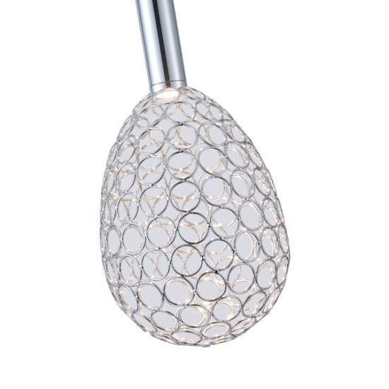 ΦΩΤΙΣΤΙΚΟ ΜΕΤΑΛΛΟ ΜΟΝΟΦΩΤΟ ΟΒΑΛ LED 6,3W 3000K 648Lm Φ140x1400mm ΑΣΗΜΙ ARTE ILLUMINA PERFORATO