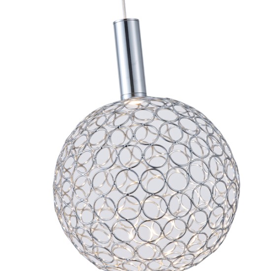 ΦΩΤΙΣΤΙΚΟ ΜΕΤΑΛΛΟ ΜΟΝΟΦΩΤΟ ΟΒΑΛ LED 6,3W 3000K 648Lm Φ250x1630mm AΣΗΜΙ ARTE ILLUMINA PERFORATO