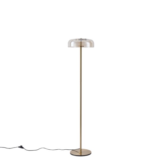 ΦΩΤΙΣΤΙΚΟ ΕΠΙΔΑΠΕΔΙΟ ΜΕΤΑΛΛΟ-ΓΥΑΛΙ 8W 3000K 960Lm Φ300x1350mm ΚΟΝΙΑΚ  ARTE ILLUMINA LOBBY