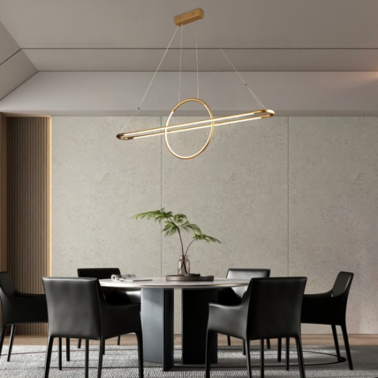 ΦΩΤΙΣΤΙΚΟ ΚΡΕΜΑΣΤΟ ΓΡΑΜΜΙΚΟ LED 45W 3000Κ ΧΡΥΣΟ