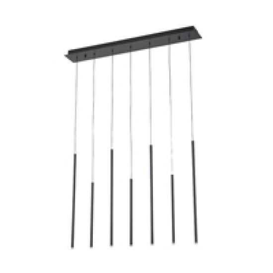 ΦΩΤΙΣΤΙΚΟ ΚΡΕΜΑΣΤΟ ΑΛΟΥΜΙΝΙΟ LED 16W 3000K 600Lm 940X1500mm ΜΑΥΡΟ ARTE ILLUMINA CASCADE