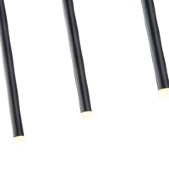 ΦΩΤΙΣΤΙΚΟ ΚΡΕΜΑΣΤΟ ΑΛΟΥΜΙΝΙΟ LED 16W 3000K 600Lm 940X1500mm ΜΑΥΡΟ ARTE ILLUMINA CASCADE