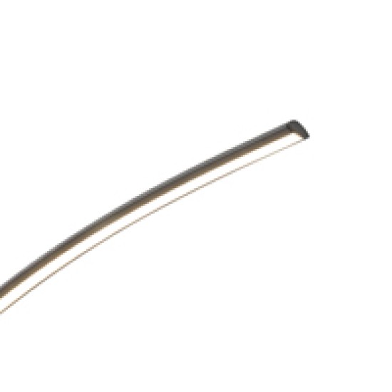 ΦΩΤΙΣΤΙΚΟ ΕΠΙΔΑΠΕΔΙΟ METAΛΛIKO LED 45W 3000K 4500Lm 6300X1950mm ΜΑΥΡΟ ARTE ILLUMINA MEDIA LUNA