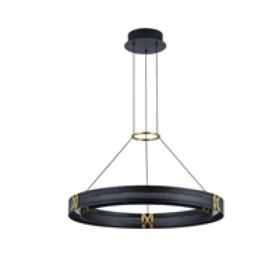 ΦΩΤΙΣΤΙΚΟ ΚΡΕΜΑΣΤΟ ΑΛΟΥΜΙΝΙΟ LED 33W 3000K 3300Lm 620X1200mm ΜΑΥΡΟ-ΧΡΥΣΟ ARTE ILLUMINA LUIS