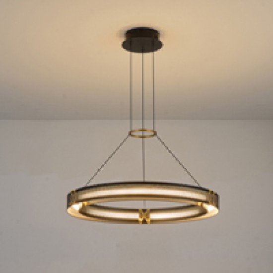 ΦΩΤΙΣΤΙΚΟ ΚΡΕΜΑΣΤΟ ΑΛΟΥΜΙΝΙΟ LED 33W 3000K 3300Lm 620X1200mm ΜΑΥΡΟ-ΧΡΥΣΟ ARTE ILLUMINA LUIS