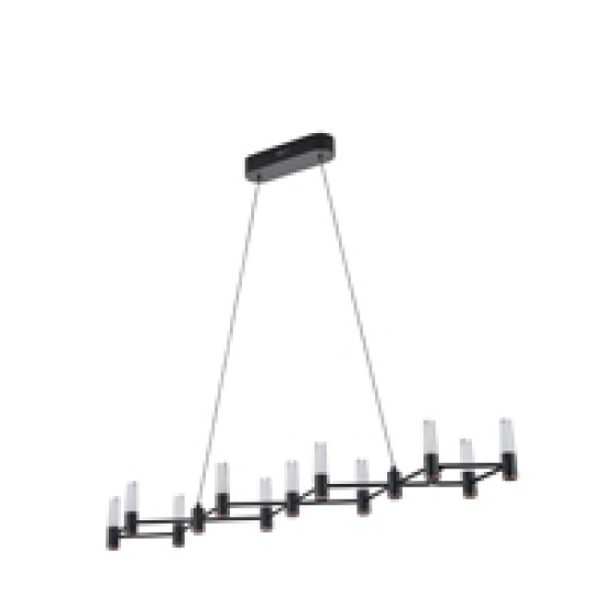 ΦΩΤΙΣΤΙΚΟ ΚΡΕΜΑΣΤΟ ΑΛΟΥΜΙΝΙO LED 58W 3000K 5800Lm 1200X1500mm  ΜΑΥΡΟ-ΧΡΥΣΟ ARTE ILLUMINA VELAS